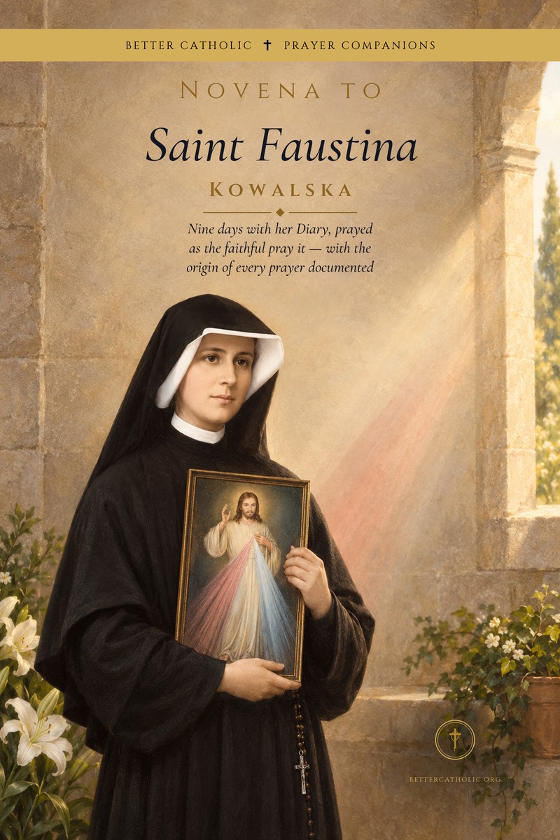 Book cover: Novena to Saint Faustina Kowalska