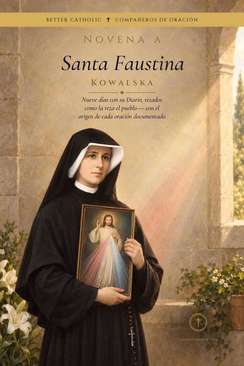Portada del libro: Novena a Santa Faustina Kowalska