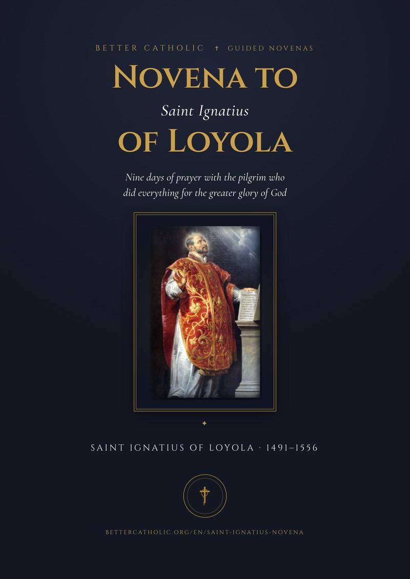 Book cover: Novena to Saint Ignatius of Loyola
