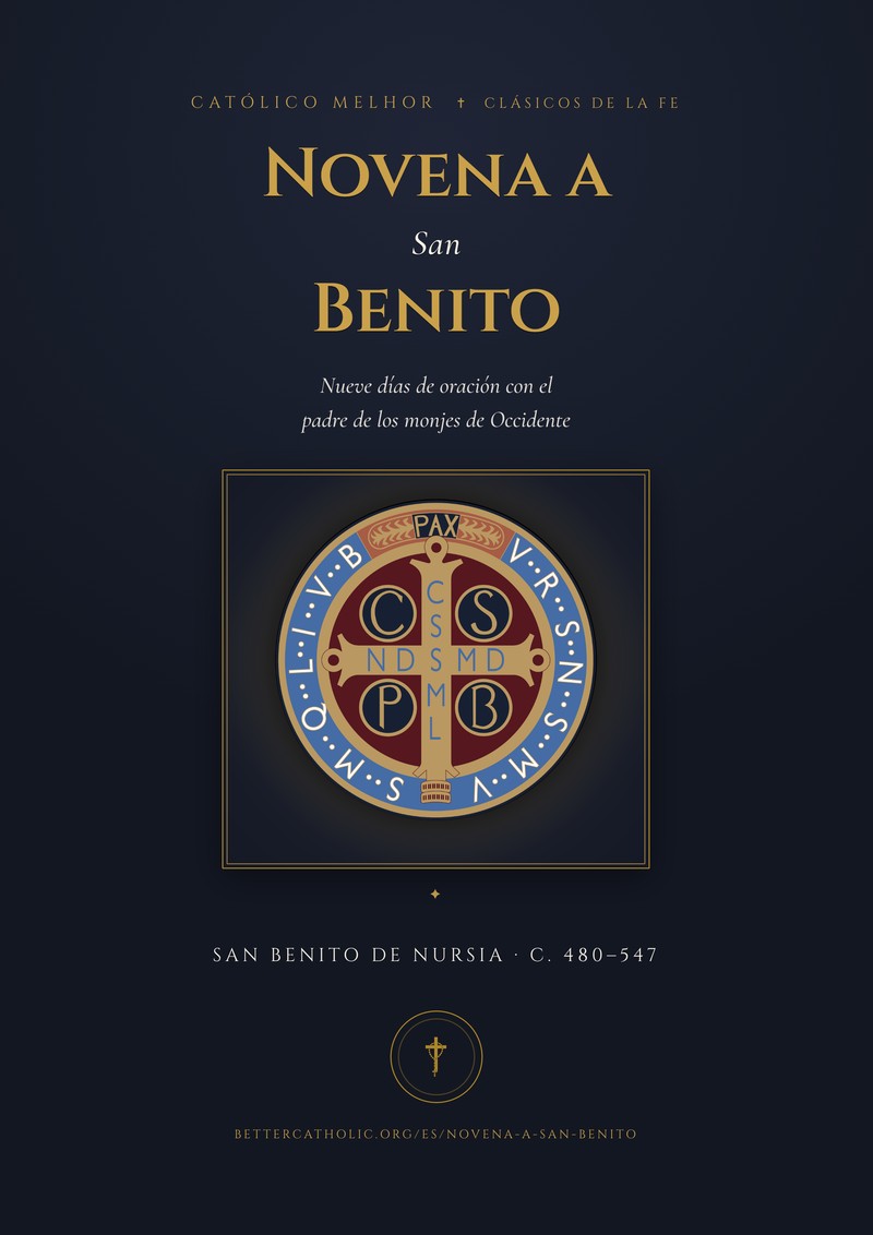 Portada del libro: Novena a San Benito