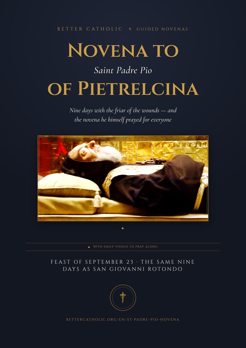 Capa do livro: Novena to Saint Padre Pio