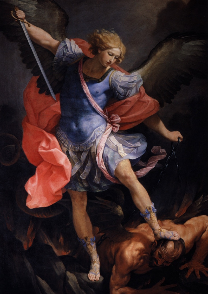 Capa do itinerário: 40 Dias com São Miguel — São Miguel Arcanjo, de Guido Reni (1636, domínio público)